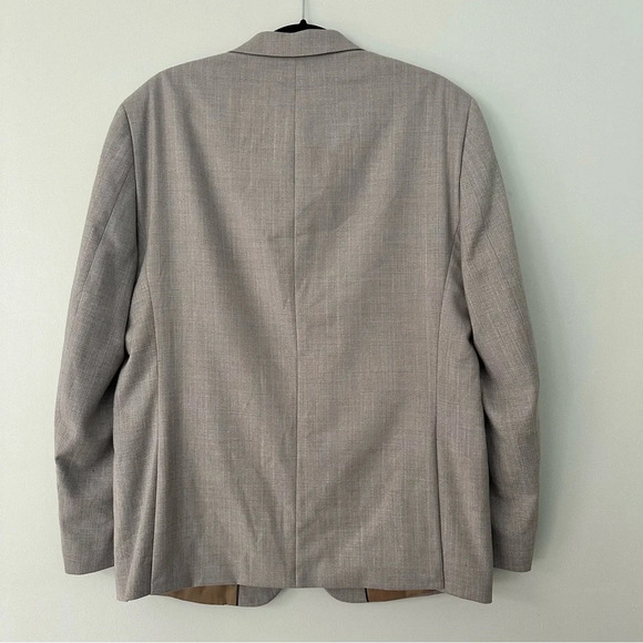 Van Heusen Flex Slim Fit Suit Blazer Jacket Light Gray Size 42R - Picture 5 of 11